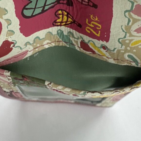 Fossil Logo All Over Checkbook Wallet & Matching Coin Purse License Slot Lot 2 - Picture 11 of 11